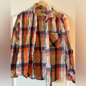 Aritzia flannel boyfriend shirt